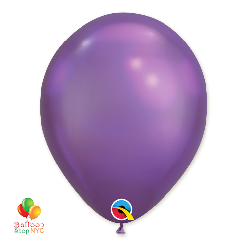 Chrome Purple Latex Party Balloon 11 inch Inflated delivery Balloon Shop NYC