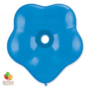 Dark Blue Geo Blossom Latex Party Balloon delivery from Balloon Shop NYC
