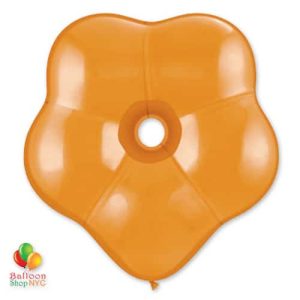 Orange Geo Blossom Latex Party Balloon delivery from Balloon Shop NYC