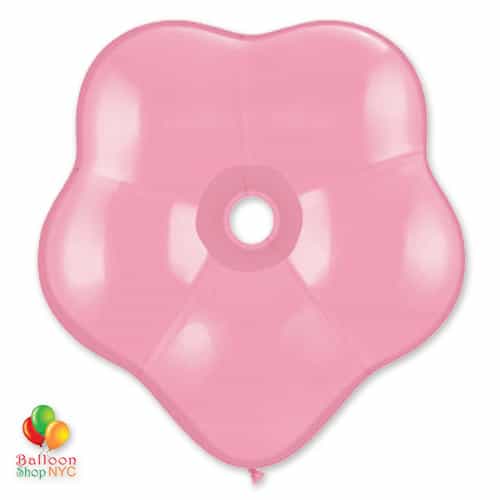 GEO BLOSSOM PINK Latex 16 delivery from Balloon Shop NYC