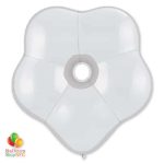 GEO BLOSSOM WHITE Latex 16 delivery from Balloon Shop NYC