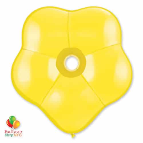GEO BLOSSOM YELLOW Latex 16 delivery from Balloon Shop NYC