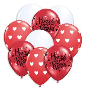 Hugs Kisses Balloon Bouquet delivery from Balloon Shop NYC