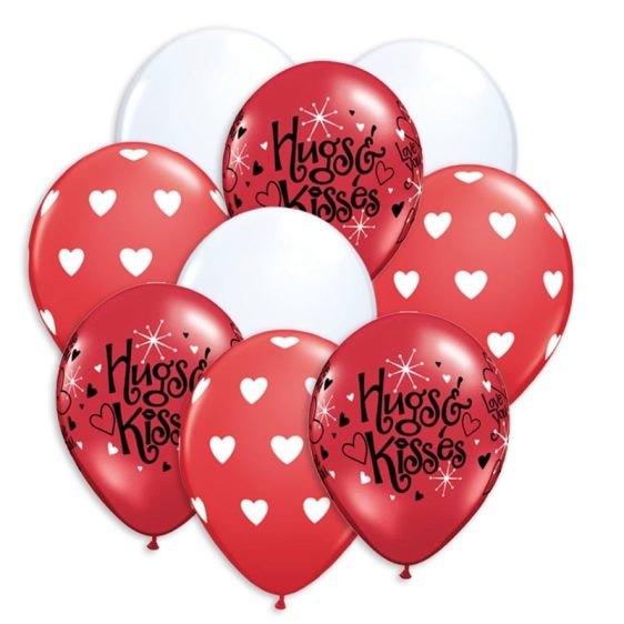 Hugs Kisses Balloon Bouquet delivery from Balloon Shop NYC