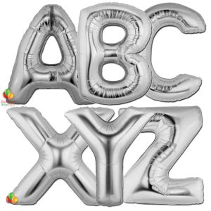 Silver Letters Express Order Form for delivery from Balloon Shop NYC