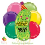 No Big Dill Jumbo Fun Mylar Balloon Bouquet Inflated high-quality cheap balloons nyc delivery