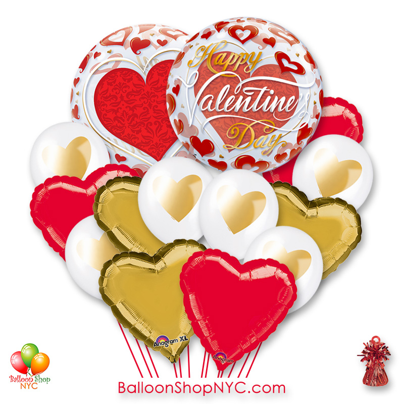Toadally In Love Valentines Day Balloon Bouquet New York Delivery