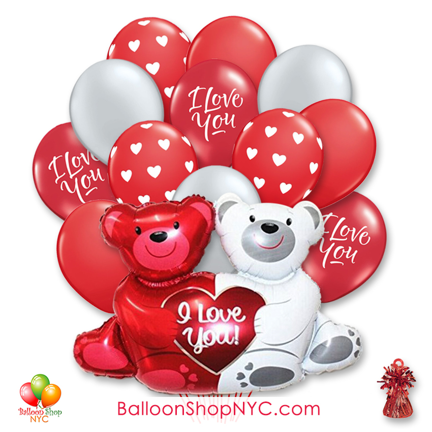 Balloons In A Box Inflated Love You Balloons Mothers Day Balloons Helium Balloons