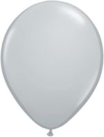 Smoke Grey Latex Party Balloon 12 inch Inflated