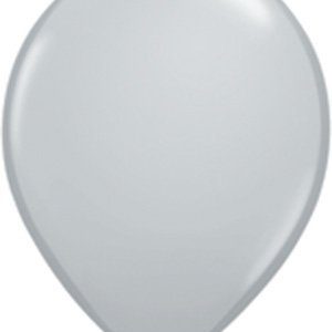 Smoke Grey Latex Party Balloon 12 inch Inflated