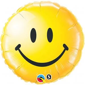 Happy Face 18 inch Mylar Balloon