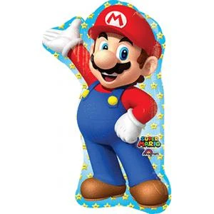 Mario Bros 33 Inch Mylar Balloon Inflated - Balloon Shop Nyc