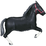 Black Horse - 43" Mylar balloon inflated