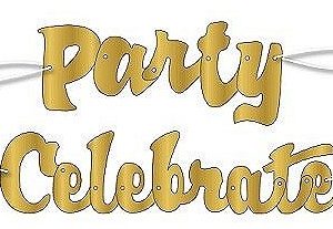 Celebrate and Party Foil Banner