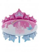 Fairy Castle Mylar Party Balloon 37 Inch Inflated