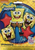 Spongebob Squarepants Mylar Balloon Bouquet Inflated