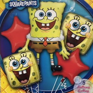 Spongebob Squarepants Mylar Balloon Bouquet Inflated