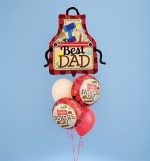 Best Dad Mylar Balloon Bouquet Inflated