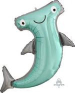 Hammerhead Shark Birthday-Fish Mylar Balloon 41 Inch Inflated