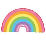 Pastel Rainbow Foil Party Balloon 36 Inch Inflated