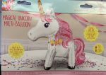 Magical Unicorn Mylar Party Balloon 22x25 Inch Inflated with Air (not floating)