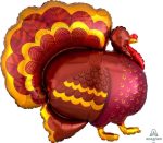 38" Happy Thanksgiving  Mylar Balloon Inflated