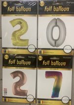 2027 - 40 Inch Foil Number Balloon Set