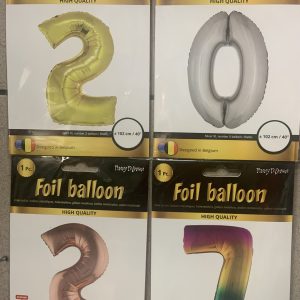 2027 - 40 Inch Foil Number Balloon Set