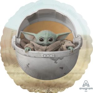 Star Wars Mandalorian The Child Baby Yoda Mylar Balloon 18 inch Inflated