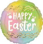 18" Ombre Easter Mylar Balloon Inflated