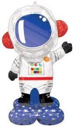 Astronaut Space 57 inch Mylar Balloon inflated with Air Only (Does not float)