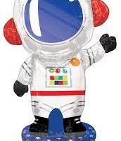 Astronaut Space 57 inch Mylar Balloon inflated with Air Only (Does not float)