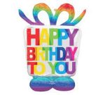50" Happy Birthday to You Balloon Airloonz Inflated With Air Only