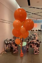 Elegant Orange Mixed Size Latex Balloon Bouquet