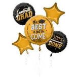 The Best is Yet to Come - Congrats Graduation Bouquet Inflated Attached to Weight