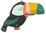 Jungle Get Wild Toucan (Bird) 27 Inch Mylar Balloon Inflated