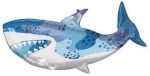 Blue and White Shark (Fish) 38 Inch Mylar Balloon Inflated