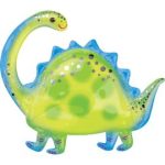 Supershape Brontosaurus Dinosaur 33 Inch Mylar Balloon Inflated