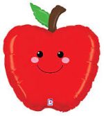 Supershape Apple 21 Inch Mylar Balloon Inflated