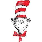Dr. Seuss Cat in the Hat Supershape Mylar Balloon Inflated