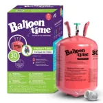 Small Helium Tank Disposable Kit with 9 inch Balloons and Ribbon