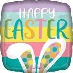 18" Happy Easter Mylar Balloon  Inflated