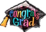 31" Congrats Grad Follow Your Dreams Graduation Cap Balloon Inflated
