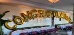 Giant Foil Letter Balloon Arch 40 Inch Inflated