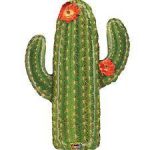 Fiesta Cactus Supershape 38 Inch Mylar Balloon Inflated