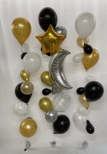 Elegant Balloon Bouquet Helium Inflated Weight Attached