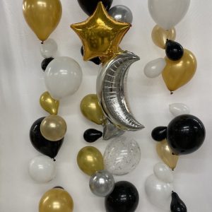 Elegant Balloon Bouquet Helium Inflated Weight Attached