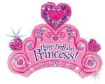Happy Birthday Princess Mylar Balloon 34 Inch Inflated