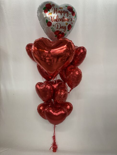 Valentine's Day Balloons Bouquet ( Love and Heart) with 30"Big Heart ...