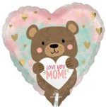 love you mom bear 18 inch foil